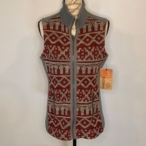 NWT Ruff Hewn fleece and sweater knit full zip vest M